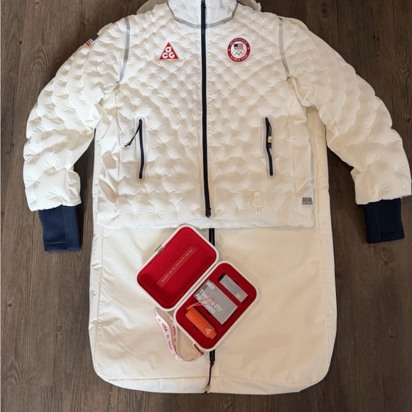 Nike ACG Therma-Fit Air Milano Inflatable Jacket 2026 Team USA Puffy Jacket - Picture 9 of 14
